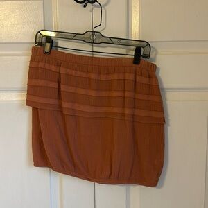 Free People Strapless Orange Muslin Top